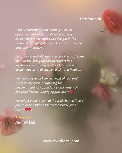 Hwā Floral Workshop - Floral Therapy